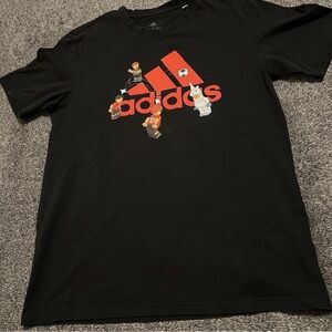 Adidas Black T Shirt Men’s Small Lego Soccer Badge Of Sport Graphic Shirt
